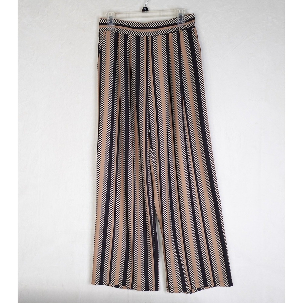 Rinascimento Pants Womens Large Wide Leg Palazzo Made in Italy Stripe